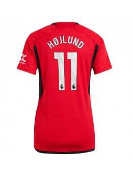 Manchester United Rasmus Hojlund #11 Heimtrikot für Frauen 2023-24 Kurzarm